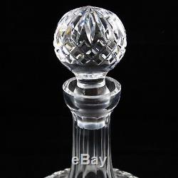 WATERFORD CRYSTAL Vintage LISMORE SHIPS DECANTER with STOPPER Liquor Wine SIGNED