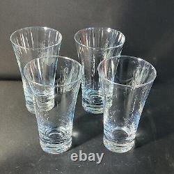 WATERFORD Marquis VINTAGE OVERSIZED HIGHBALL GLASSES, Blown Crystal, 6 1/2, 4PC