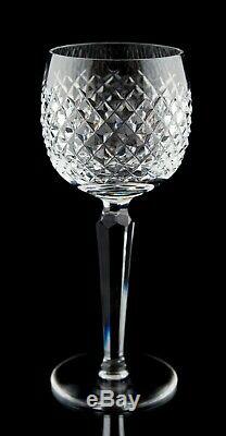 Waterford Alana Wine Hock Glasses Set of 6 Vintage Cut Crystal Stemware Ireland