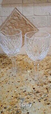 Waterford Clear Crystal vintage NEW wine glasses Ireland set of 4 MINT