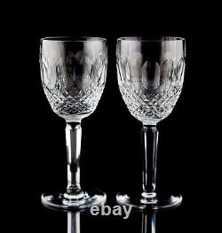 Waterford Colleen Tall Stem Claret Wine Glasses Set of 2 Elegant Vintage Crystal