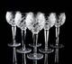 Waterford Comeragh Hock Wine Glasses Set of 6 Elegant Vintage Crystal Signed