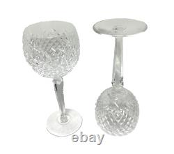 Waterford Crystal ALANA Hock Wine Glasses Vintage Set of 2
