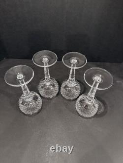 Waterford Crystal Alana Vintage Wine Hock Glasses 7 3/8 Set of 4