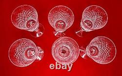 Waterford Crystal Alana Water Goblets Wine Glasses Set Of 6