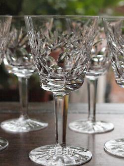 Waterford Crystal Ashling Claret Glasses Set of 6 Vintage