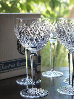 18cm Tall Gorgeous Cut Glass Crystal Hock Goblet Wine Glass 