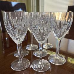 Waterford Crystal CARINA Vintage Water/Wine Glasses 7 7/8 Set of 7