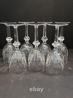 Waterford Crystal CURRAGHMORE Vintage Claret Wine Glasses 7 1/8 Set of 7