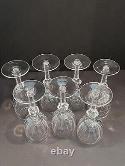 Waterford Crystal CURRAGHMORE Vintage Claret Wine Glasses 7 1/8 Set of 7
