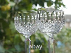 Waterford Crystal Colleen Hock Wine Glass Pair Vintage Mint made in Ireland