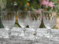 Waterford Crystal Colleen White Wine Glass Set of 4 Vintage Mint in Box