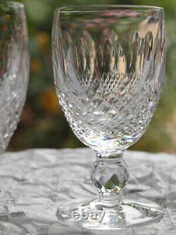 Waterford Crystal Colleen White Wine Glass Set of 4 Vintage Mint in Box