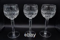 Waterford Crystal Colleen Wine Hock Glasses Set of 6- 7 3/8 H FREE USA SHIPPING