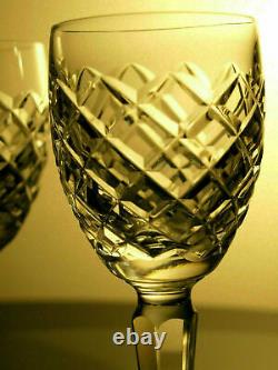 Waterford Crystal Comeragh White Wine Glass Set of 2 Vintage Mint