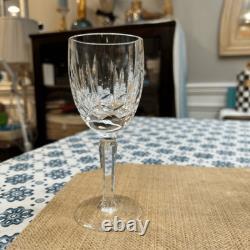 Waterford Crystal Kildare Claret Wine Glass Stemware Set of 4 Stamped Vintage