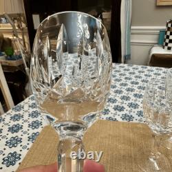 Waterford Crystal Kildare Claret Wine Glass Stemware Set of 4 Stamped Vintage