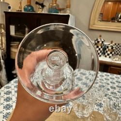 Waterford Crystal Kildare Claret Wine Glass Stemware Set of 4 Stamped Vintage