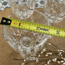 Waterford Crystal Kildare Claret Wine Glass Stemware Set of 4 Stamped Vintage