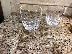 Waterford Crystal Kildare Water Goblet Glasses Set of 2 Vintage (Retired)