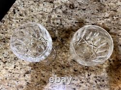 Waterford Crystal Kildare Water Goblet Glasses Set of 2 Vintage (Retired)