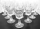 Waterford Crystal Kylemore Water Goblet Glasses Set of 10 6.75 Vintage
