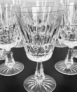 Waterford Crystal Kylemore Water Goblet Glasses Set of 10 6.75 Vintage