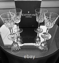 Waterford Crystal Lismore Claret Wine Set of 4 & Vintage Wine Decanter