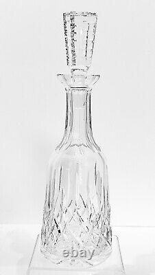Waterford Crystal Lismore Vintage Wine Decanter with Stopper Heavy Hand Cut