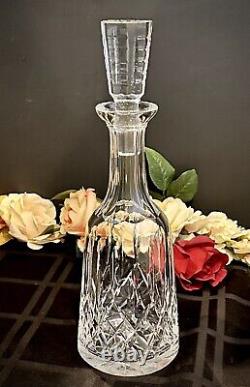 Waterford Crystal Lismore Vintage Wine Decanter with Stopper Heavy Hand Cut