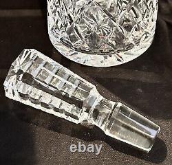 Waterford Crystal Lismore Vintage Wine Decanter with Stopper Heavy Hand Cut