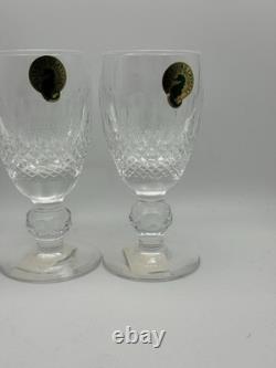 Waterford Crystal Sherry Glasses 4.25 Short Stem NOS Vintage P