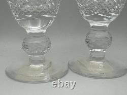 Waterford Crystal Sherry Glasses 4.25 Short Stem NOS Vintage P