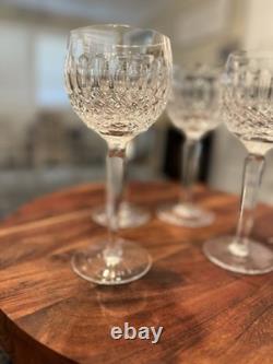 Waterford Crystal Stemware COLLEEN Hock Wine Glasses Set of Four Vintage Dine