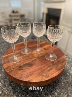 Waterford Crystal Stemware COLLEEN Hock Wine Glasses Set of Four Vintage Dine