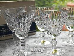 Waterford Crystal Tramore Goblet Water / Wine Glass Set of 6 Vintage Mint Boxed