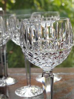 Waterford Crystal Tramore Hock Wine Glasses Set of 6 Mint in Box Vintage