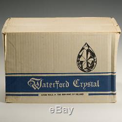 Waterford Crystal Tyrone Vintage Boxed Set 5 Five Large 7 Wine / Water Goblets