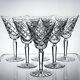 Waterford Crystal Tyrone Vintage Six Large 7 Wine / Water Goblets 1sts signed