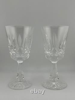 Waterford Crystal Vintage Wine Goblets Set of 2 Irish Cut Glass Stemware