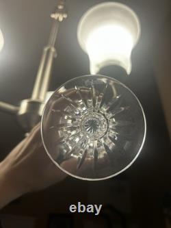 Waterford Crystal Wine Glasses Set of 10 Vintage Cut Crystal Stemware 70s-80s