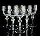 Waterford Curraghmore Claret Wine Glasses Set of 6 Vintage Cut Crystal Ireland