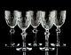 Waterford Curraghmore White Wine Glasses Vintage Cut Crystal Ireland