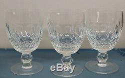 Waterford Irish Crystal Colleen 5 1/4 Vintage Large Claret Wine Glasses X 6