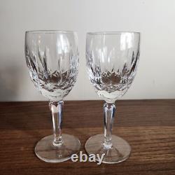 Waterford Kildare Port Wine Glasses Set Of 2 6.5 Tall Crystal Vintage Etched El