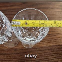 Waterford Kildare Port Wine Glasses Set Of 2 6.5 Tall Crystal Vintage Etched El