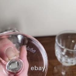 Waterford Kildare Port Wine Glasses Set Of 2 6.5 Tall Crystal Vintage Etched El