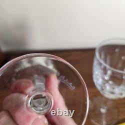 Waterford Kildare Port Wine Glasses Set Of 2 6.5 Tall Crystal Vintage Etched El