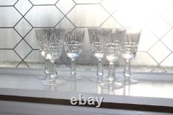 Waterford Kylemore Claret Wine Glasses Set of 6 Elegant Vintage Crystal Stemware