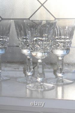 Waterford Kylemore Claret Wine Glasses Set of 6 Elegant Vintage Crystal Stemware